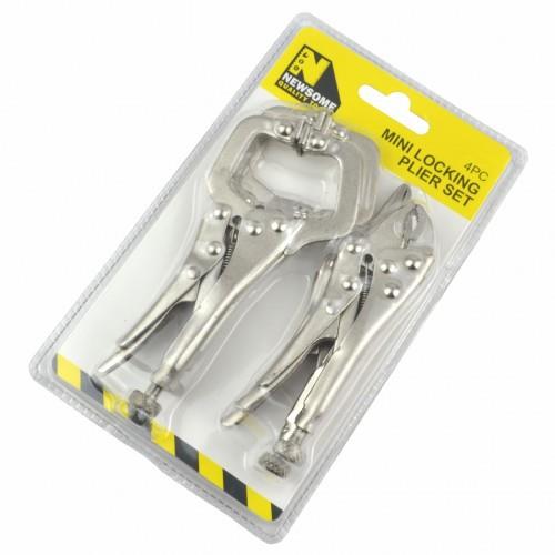 Newsome 4 Piece Mini Locking Plier Set (Curved / Long Nose / C-Clamp) PV4S-NEW - PV4S - 2-500x500.jpg